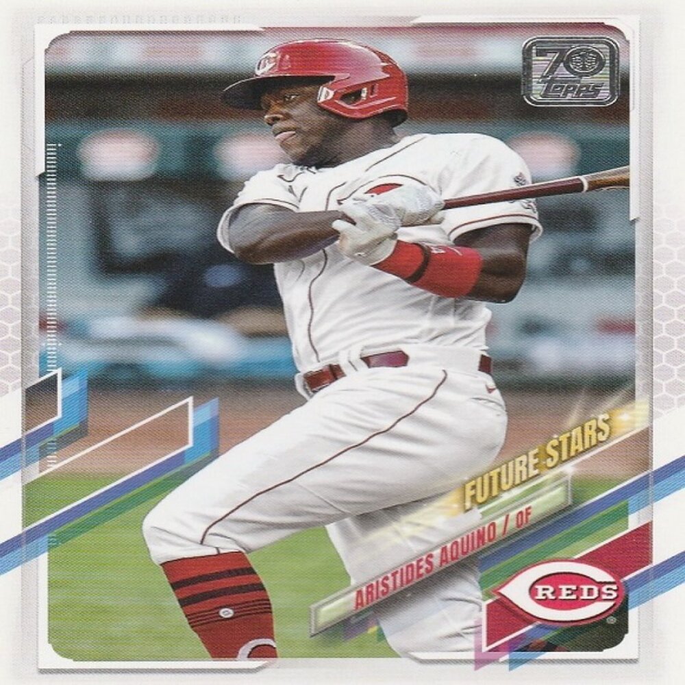 Aristides Aquino - 2021Topps 70th Anniversary Series 1 Future Stars Card